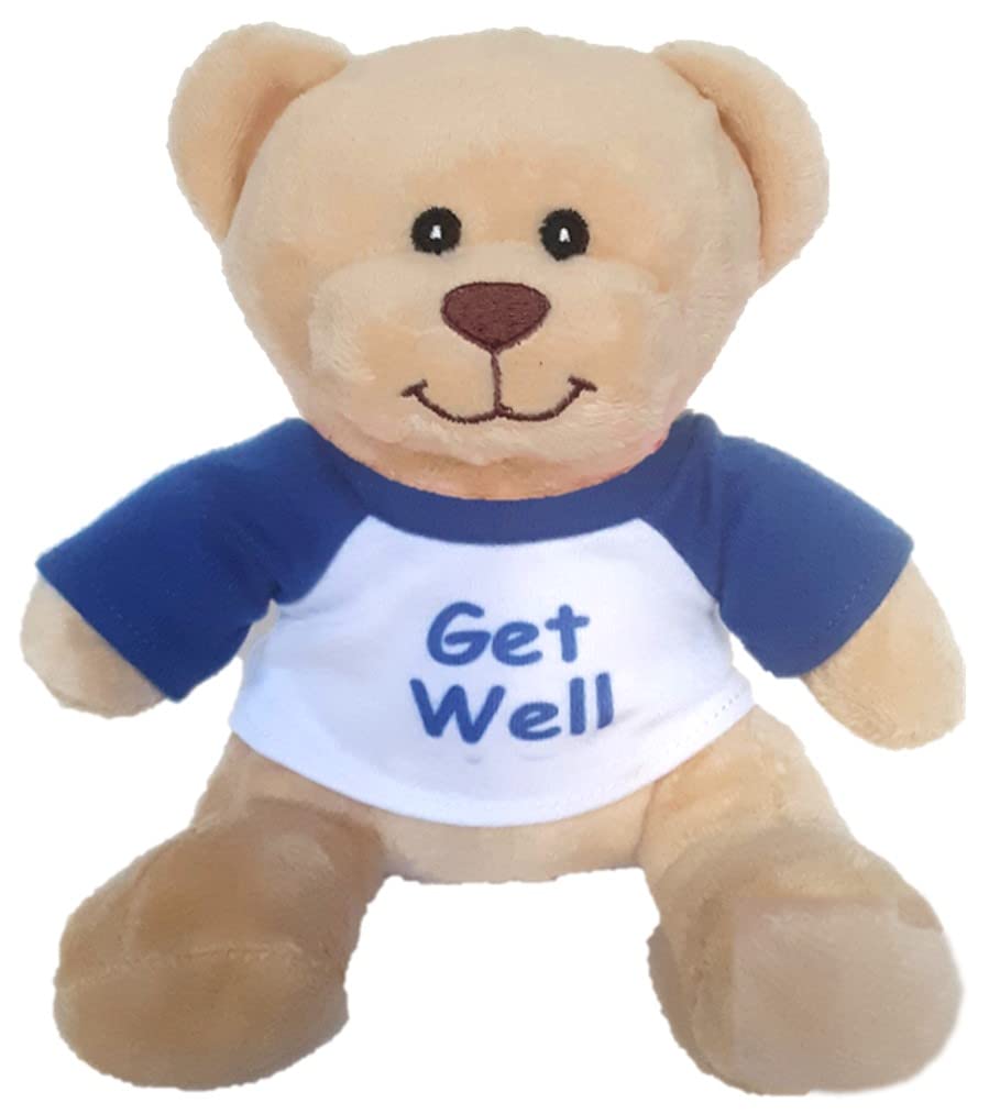 Hug-A-Booboo Get Well Small Plush Teddy Bear - Super Cute 6 Inch Plush Teddy Bear With Get Well Message T-Shirt - Great For Gift, Gift Basket, Party Favors