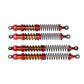 KYX Racing CNC Machined Aluminum 131mm 146mm Red Front Rear Suspension Shocks Upgrades Parts Accessories for 1/10 RC Crawler Car