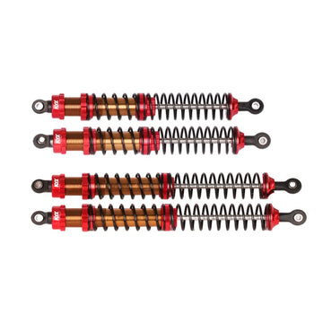 KYX Racing CNC Machined Aluminum 131mm 146mm Red Front Rear Suspension Shocks Upgrades Parts Accessories for 1/10 RC Crawler Car