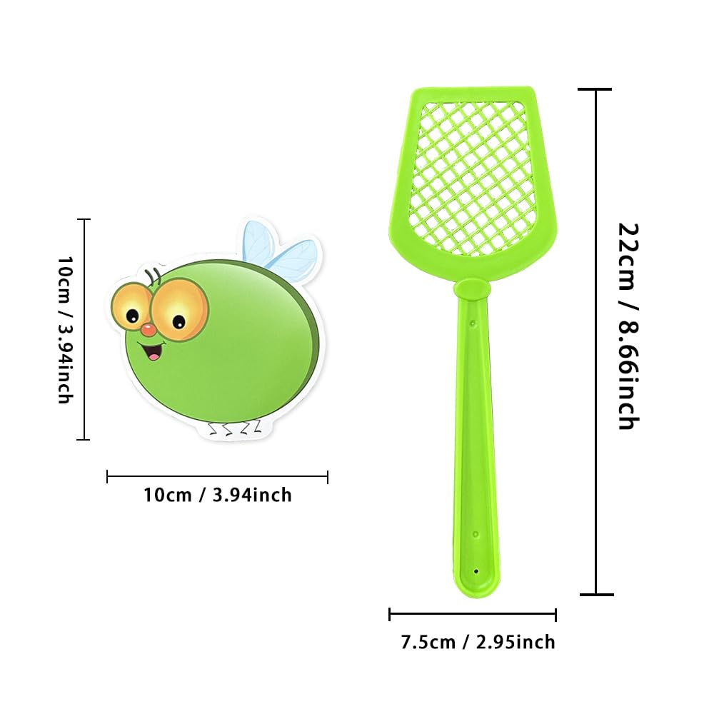 Lachilly Dry Erasable Fly Cards, Diy Swat Educational Learning Game For Kindergarten Classroom, Math Games, Sight Words Games, D