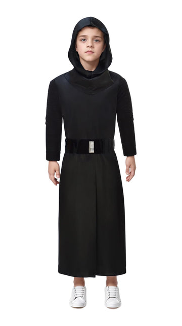 Boys Ben Solo Cosplay Kylo Ren Costume for Kids Jedi Robe with Mask Halloween Outfits (Black  2-3T)