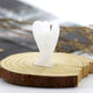 Ouubuuy White Jade Crystal Angel Figurines Statues Natural Gemstone Carved Pocket Guardian Angel 1.5 inch for Healing Reiki Spir
