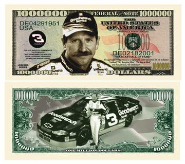 American Art Classics Pack Of 5 - Dale Earnhardt Sr. Senior Million Dollar Bill