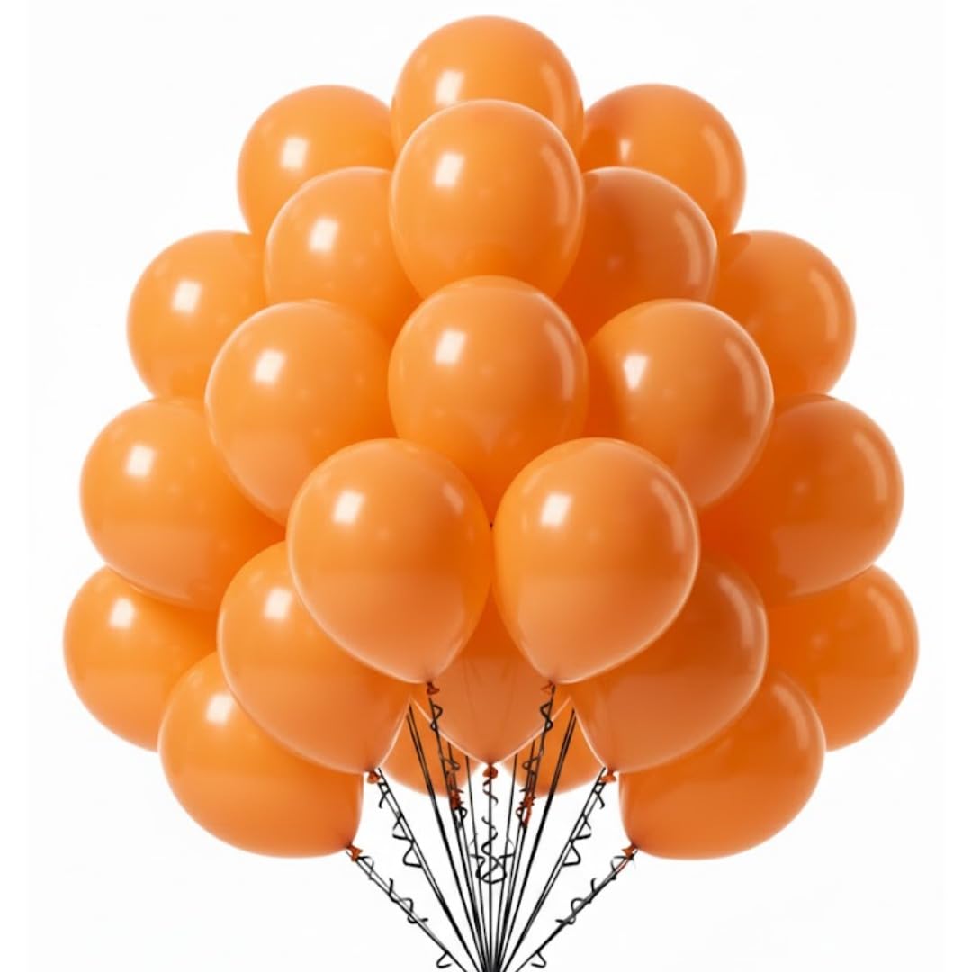 Wanna Party 8 Orange Latex Balloon  20ct