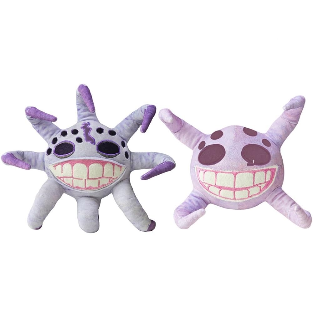 2 Pcs Grumble Giggle Plushies Toy For Fans Gift, 2024 New Monster Horror Game Stuffed Figure Doll For Kids And Adults, Halloween