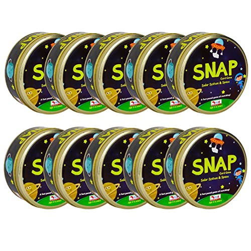 Cocomoco Kids Solar System Snap Flash Card Educational Game For Kids, Stem Toy For Boys And Girls, Ages 26 Year (Pack Of 10)