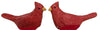 Blossom Bucket Set Of 2 Mini Red Birds-Cardinals