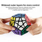 Megaminx Speed Cube, Pentagonal Dodecahedron Cube Puzzle Toy (Qiheng Black)