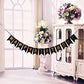 Tellpet Black Happy Birthday Banner With 5 Pcs Gold Confetti Balloons