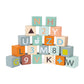 Janod Sweet Cocoon Abc Block Cart Push Toy With 20 Abc Blocks - Ages 1+ - J04408