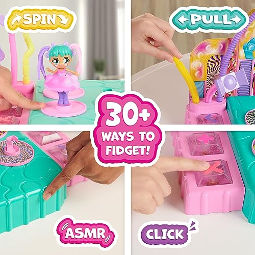 Fashion Fidgets Fashion Show Playset - 2-in-1 Runway & Trading Board with Exclusive Doll - Multicolored - Model 1487