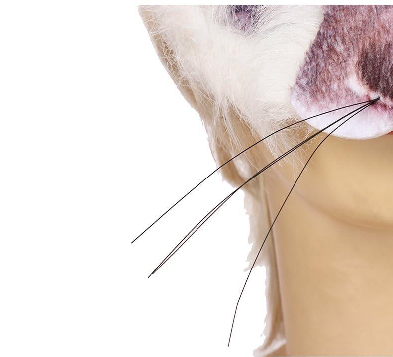 Hosfairy 1Pcs Halloween Rabbit Mask Animal Rabbit Mask Animal Face Mask For Halloween Easter Costume Party Cosplay Props