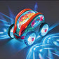 Piegricdiat Speedlite Dynamic Gear-Powered Car With Led Lights, Children'S Transparent Luminous Toy Car, Bump And Go Toy Cars Wi