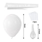 Bezente White Balloons Latex Party Balloons - 150 Pack 5 Inch Matte White Helium Balloons For White Themed Wedding Birthday Baby