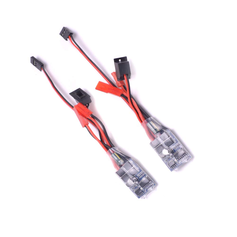 YoungRC RC 30a Brushed ESC Motor Speed Controller for 1/16 18 24 Car and Boat Tank W/o Brake(Pack of 2 Pcs)