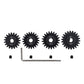 4pcs Mod 1 Pinion Gear 5mm Set Hardened 19T 20T 21T 22T M1 Pitch Gears RC Upgrade Part with Screwdriver