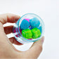 Korea 8PCS Gonggi Jack Stone Pebbles Set - Plastic with Round Case (Model 0074) - Random Color