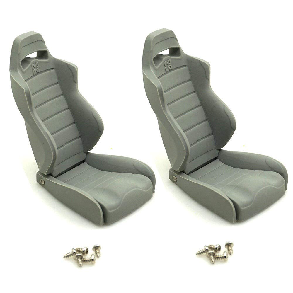 Raidenracing 1/10 Scale Realistic RC Crawler Truck Rubber Seats Chair SCX10 II III Wraith Body Accessories 2pcs