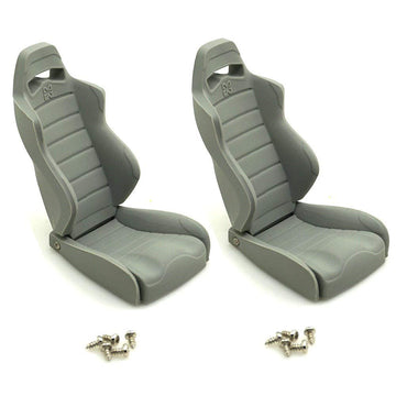 Raidenracing 1/10 Scale Realistic RC Crawler Truck Rubber Seats Chair SCX10 II III Wraith Body Accessories 2pcs