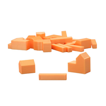 Bkprint3D Replacement Pieces For Catan Board Game | Settlers Pieces | 82 Colors | Base Set | (41_Silk_Orange)