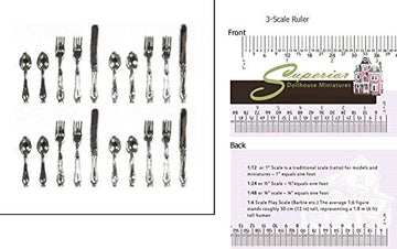 International Miniatures By Classics Dollhouse Miniature Tableware/Silverware/20