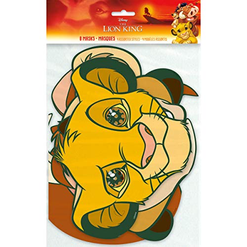 Unique Lion King Birthday Party Supply Decoration Favor Bundle Pack Includes Paper Masks And Blowouts And 1 Dinosaur Sticker Sheet