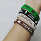 36 PCS Football Motivational Rubber Bracelets - Super Bowl Sports/Football Birthday Party Favors Supplies Decorations Gifts Priz