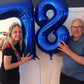 IWERP Navy Blue Number 70 Balloon - 40 inch Foil Mylar for 70th Birthday Decorations