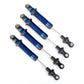 Traxxas TRA8160X Shocks, GTS, aluminum (blue-anodized) (assembled without springs) (4)