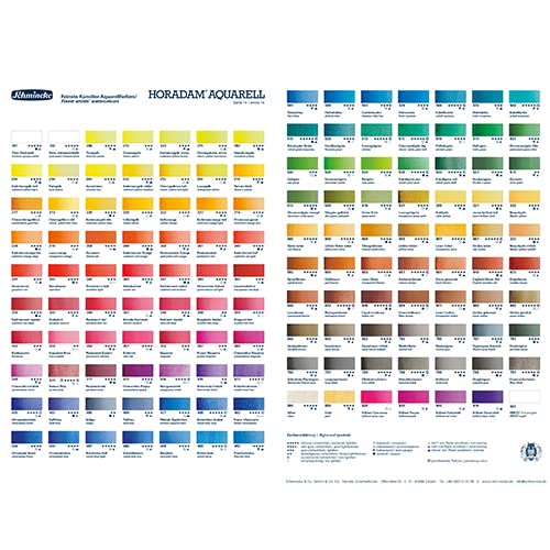 Schmincke Watercolor Pans - Transparent Green Gold full pan