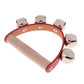 Calandis Hand Held Tambourine Metal Bell Drum Percussion Kids Baby Ktv Play Music Toy Xmas Gift