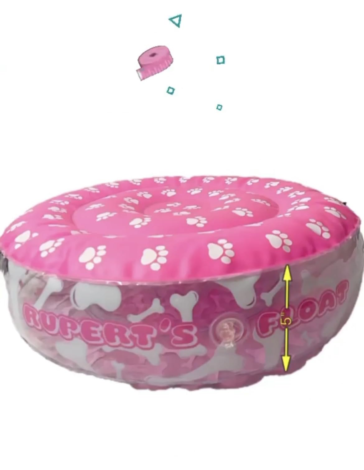 Ruperts Float Dog Pool Float | Inflatable Canopy Loungers for Pets | Water Rafts for XSmall to Small Dogs & Puppies | Puppy Pool