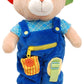 Linzy Plush 16' Educational Plush Teddy Bear, Adorable Plush Bear Comes With Clad,A Removable Outfit Packed With Closures-Perfect For Testing A Little One'S Growing Problem Solving And Motor Skills