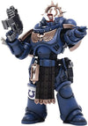 JOYTOY Warhammer 40 000 1/18 Action Figure Ultramarines Primaris Lieutenant Amulius Collection Model  4.2inch