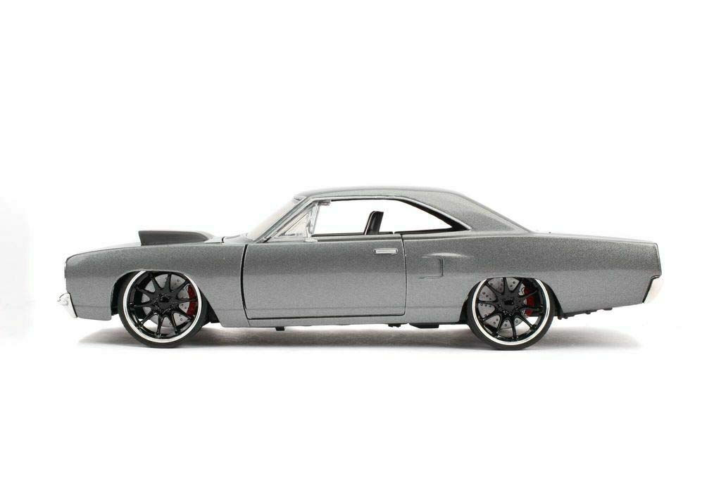 Jada Toys Fast & Furious Die-cast Car - Dom's 1970 Plymouth Roadrunner, Grey, Model JA30745