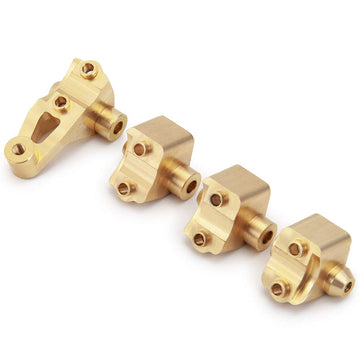 RCLions Heavy Duty 45g Brass Front Rear Axle Lower Shock Mount for TRX-4 T4 1/10 RC Car Upgrade Parts