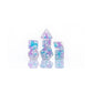Sirius Dice Sdz000604 Cotton Candy Glowworm Dice  Set Of 7