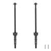 RCAWD 2X #45 Steel CVD Driveshaft Set Complete for Losi 1-10 22S 2WD No Prep Drag Car Upgrade Parts (Black)