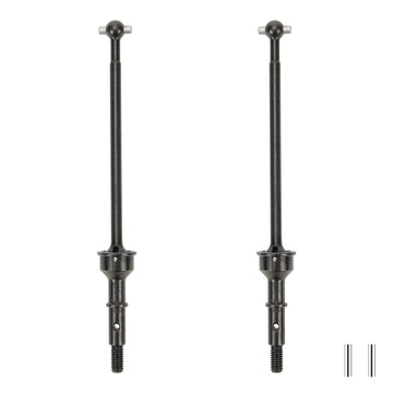 RCAWD 2X #45 Steel CVD Driveshaft Set Complete for Losi 1-10 22S 2WD No Prep Drag Car Upgrade Parts (Black)