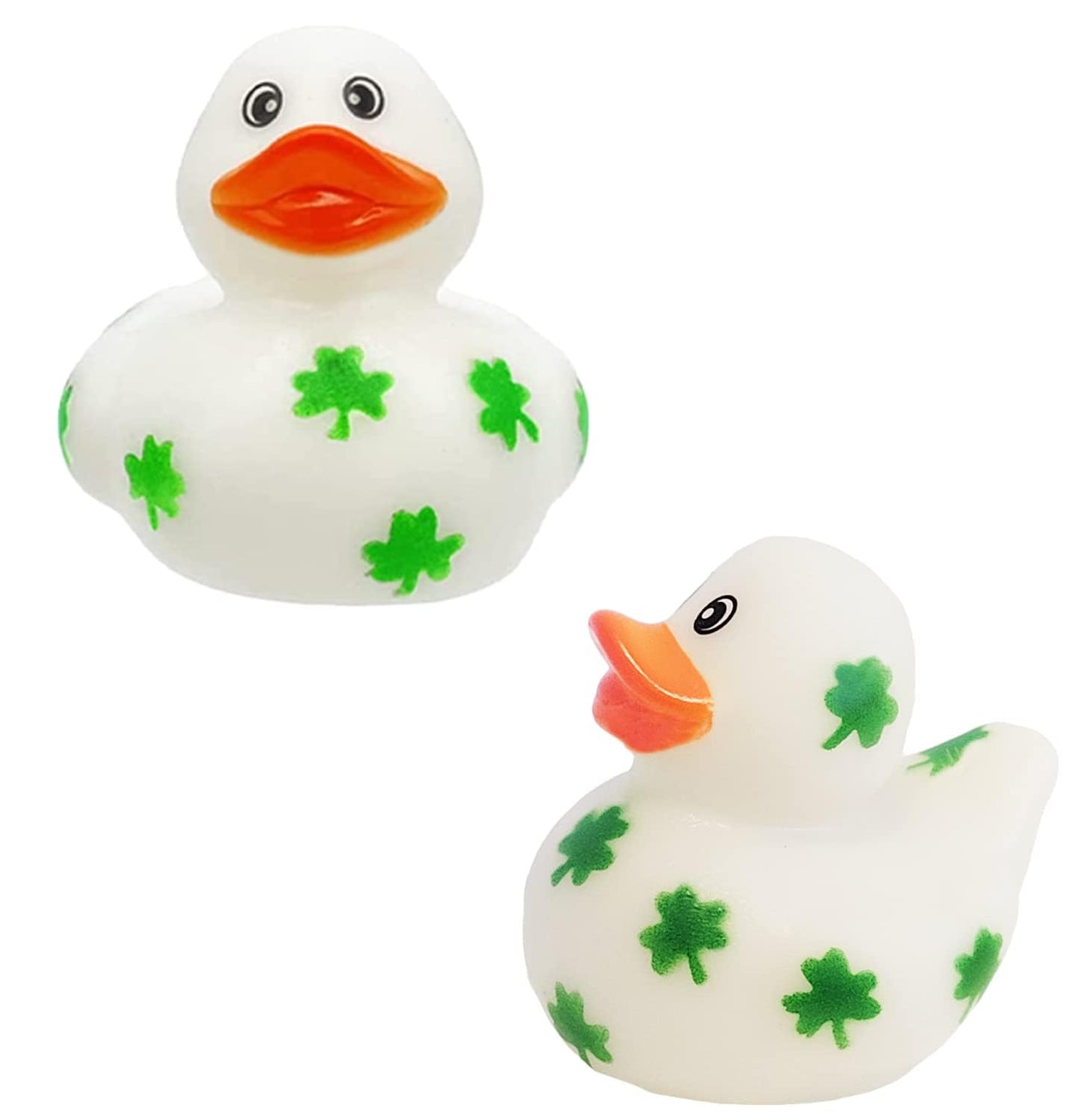 St. Patrick's Rubber Duck Toy Duckies Shamrock designfor Kids, Bath Birthday Gifts Baby Showers Summer Beach and Pool Activity,