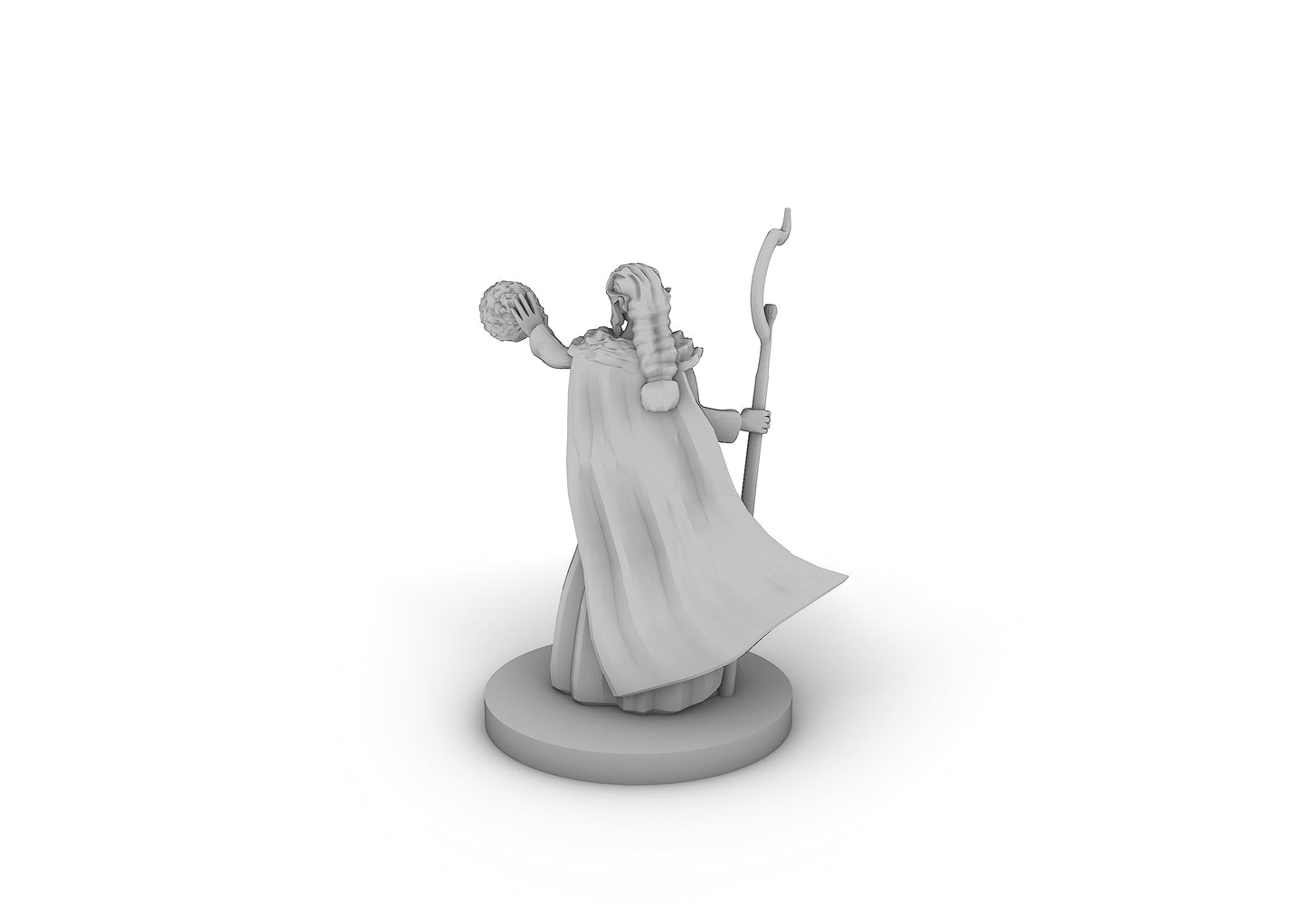 Female Elf Druid 2 Tabletop Dnd Gaming Miniature