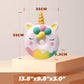 Anboor Jumbo Unicorn Donut Squishies - Soft, Slow Rising, Scented, 13 Inches, White