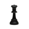 WE Games Replacement Dark Queen Chess Piece - Plastic, Felt Bottom, Classic Design for Tournament Chess Set