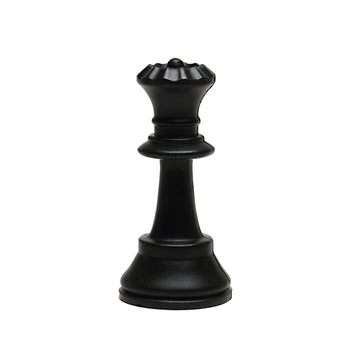 WE Games Replacement Dark Queen Chess Piece - Plastic, Felt Bottom, Classic Design for Tournament Chess Set