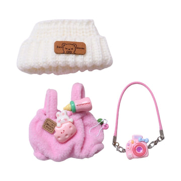 Cute Doll Clothes(NO Doll) - Handcrafted Crochet Dolls Outfits for 17cm Doll  enhanced Doll Outfit Accessories  Stylish Dolls Clothes TL803