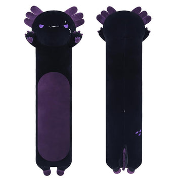 Sausudols Axolotl Plush Toy - 70Cm Long Stuffed Animal, Dark Purple