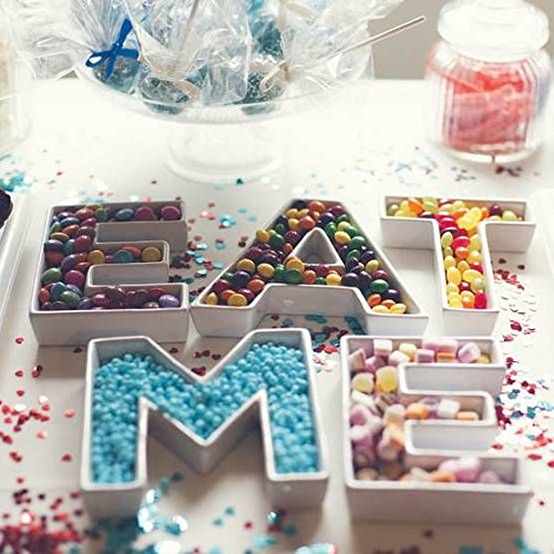 Coffeezone Small Ceramic Letter Dish & Plates for Candy/Nuts Ideas, Wedding Party Decor (Letter M)