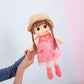 Ikasus Rag Dolls For Girls,Plush Baby Doll Girl For Kids, 17.7 Sweetheart Soft Baby Doll Cloth Dolls,Plush Stuffed Toy With Hat