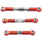 ShareGoo Adjustable Aluminum Pull Rod Steering Servo Link Linkages Arm Tie Rod Ends Compatible with WLtoys 144001 1/14 RC Car Bu