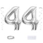 Maigendoo Jumbo 44 Number Balloon 40 Inch Large Digit Balloons Huge Helium Balloon Foil Mylar Balloon With Swirl Decorations For